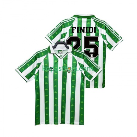 Billiga Fotbollströjor Real Betis FINIDI 25 Retro Hemma tröja 1996 1997 Kortärmad